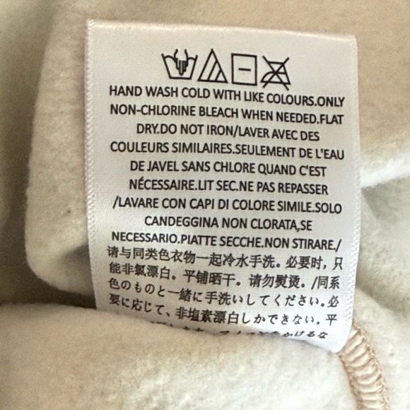 Fear of God Essentials Men's Tan Neutral Logo Sweatshirt Pockets- Medium - Picture 12 of 12